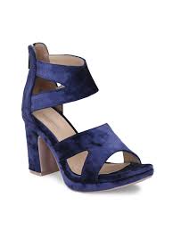 Chic Vegan Leather Block Heel Sandals