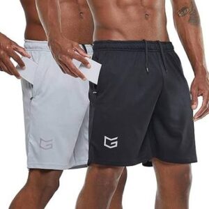 Lightweight Active Running Shorts with Zip Pockets