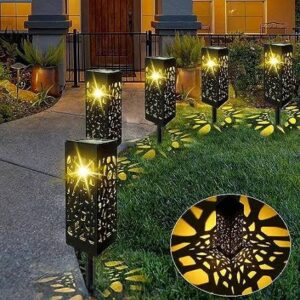 Outdoor Decorative Solar LED Landscape Spotlights (4-Pack)
