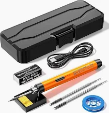 Portable USB Rechargeable Soldering Iron Kit