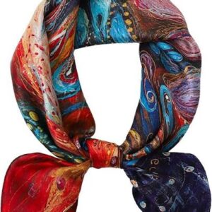 Premium Mulberry Silk Square Hair Scarf