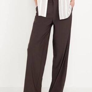 Women's Classic High-Waisted Tapered Trouser Pants