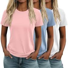 Women's Cotton Crewneck Basic Tee (3-Pack)