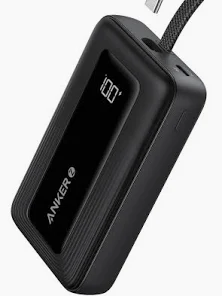 Anker Zolo 20000mAh Power Bank (30W High-Speed Charger with Built-In USB-C Cable)