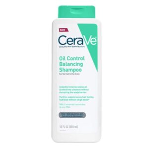 CeraVe Oil Control Balancing Shampoo for Normal to Oily Scalp & Hair (12 fl oz / 355ml)