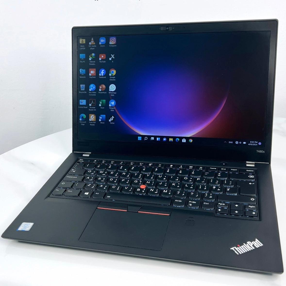 Lenovo ThinkPad T480s 14" Slim Business Laptop (Intel Core i5 8th Gen, 16GB RAM, 256GB SSD) - Certified Refurbished