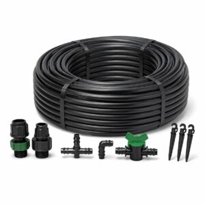 Premium DIY Drip Irrigation Tubing & Fittings Kit (16mm Pipe Roll + Hardware Set)