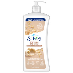 St. Ives Soothing Body Lotion with Oatmeal & Shea Butter (21 fl oz / 621ml)