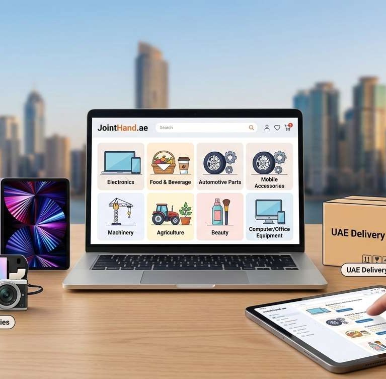 Online shopping in UAE guide displaying e-commerce products and workflow