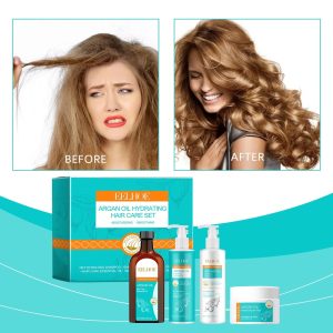 Eelhoe Argan Oil Hydrating Hair Care Set – 4-in-1 Deep Nourishing & Repair Kit