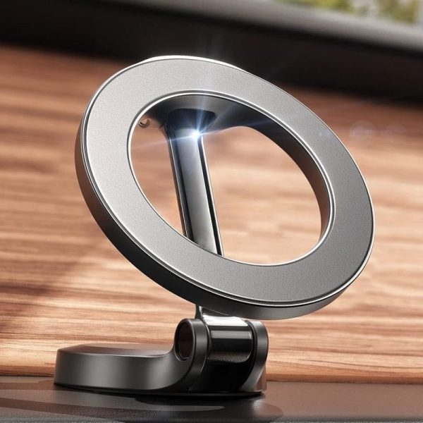 Product-03-Magnetic Car Phone Mount All-Metal Foldable Phone Holder For Car Strongest Magnet Dashboard Phone Mount For Pho
